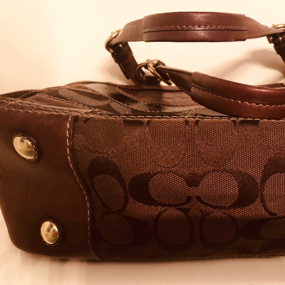 Coach Chocolate Patchwork Purse - image 2